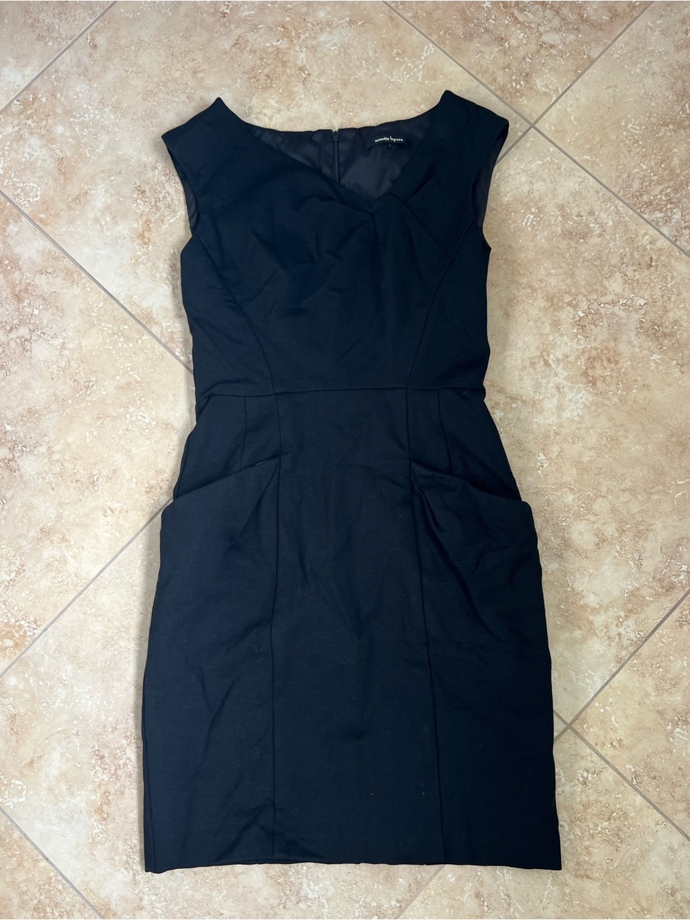 Nanette Lepore Black Midi Sheath Dress